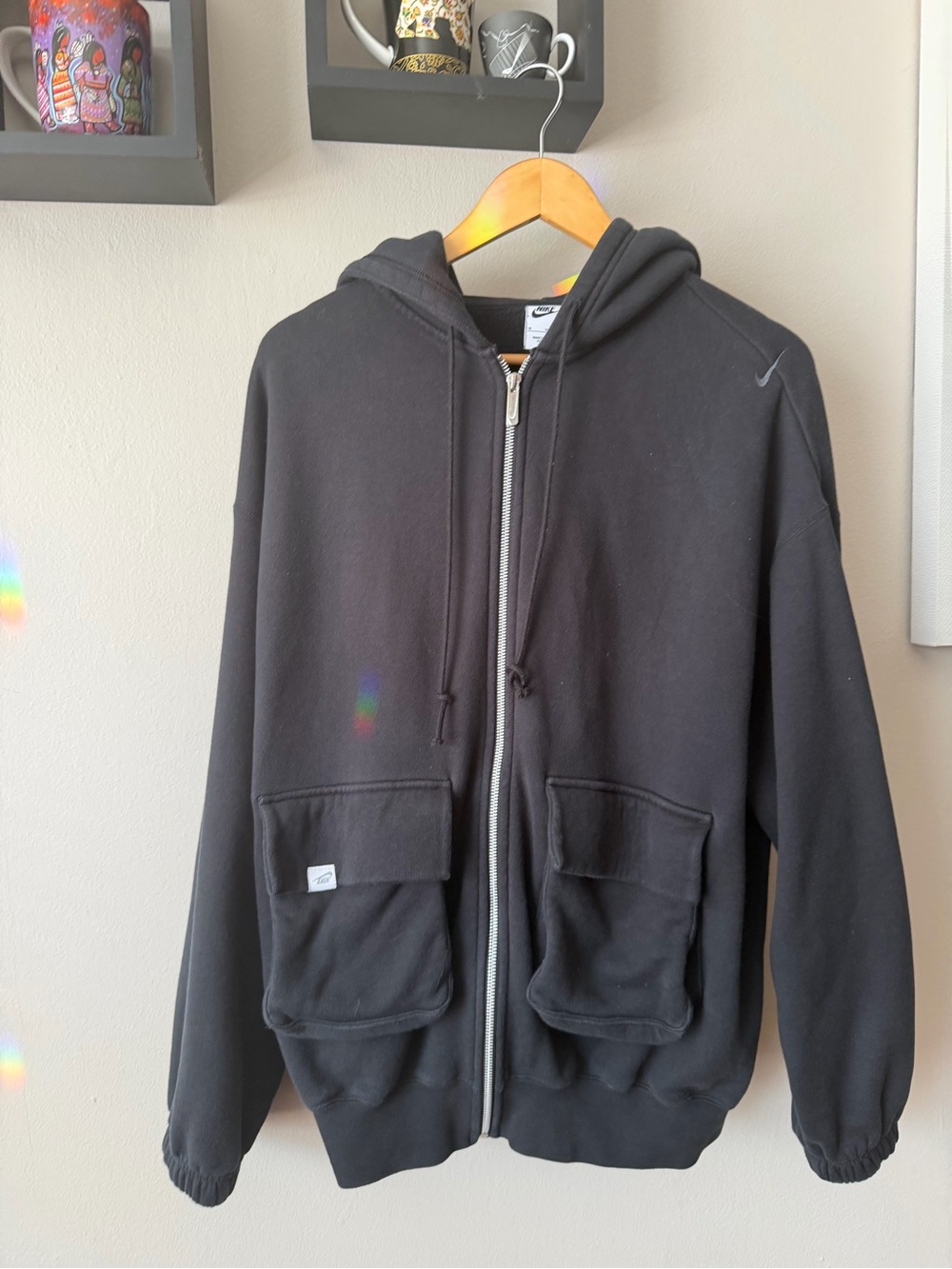 NIKE • Sportswear Women's Oversized Full-Zip Cotton French Terry Hoodie